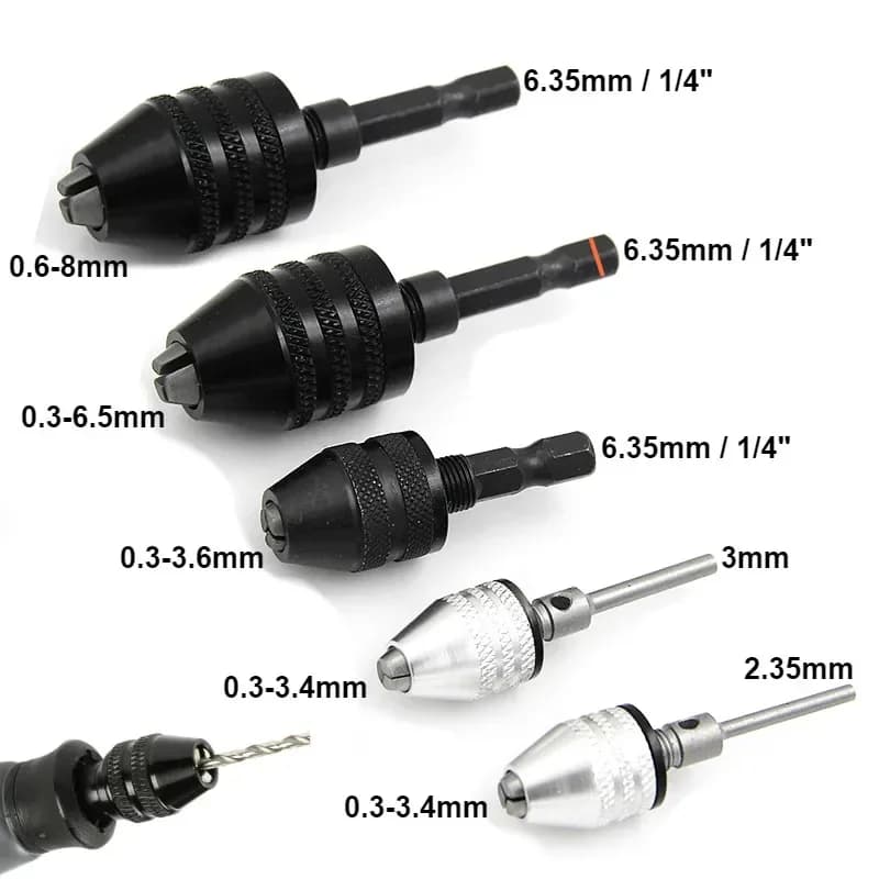 0.3-8.0mm クイックチェンジ ミニドリルチャック