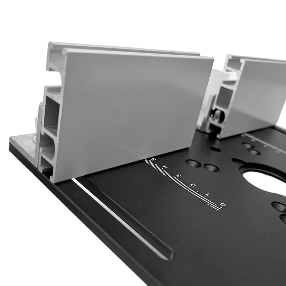 アルミ製 ルーターテーブル インサートプレート（ミタースロット付き）
