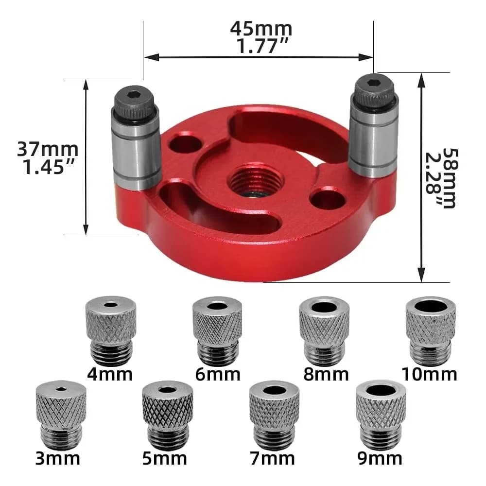 3-10mm 縦型セルフセンタリング ダウエル治具ガイド