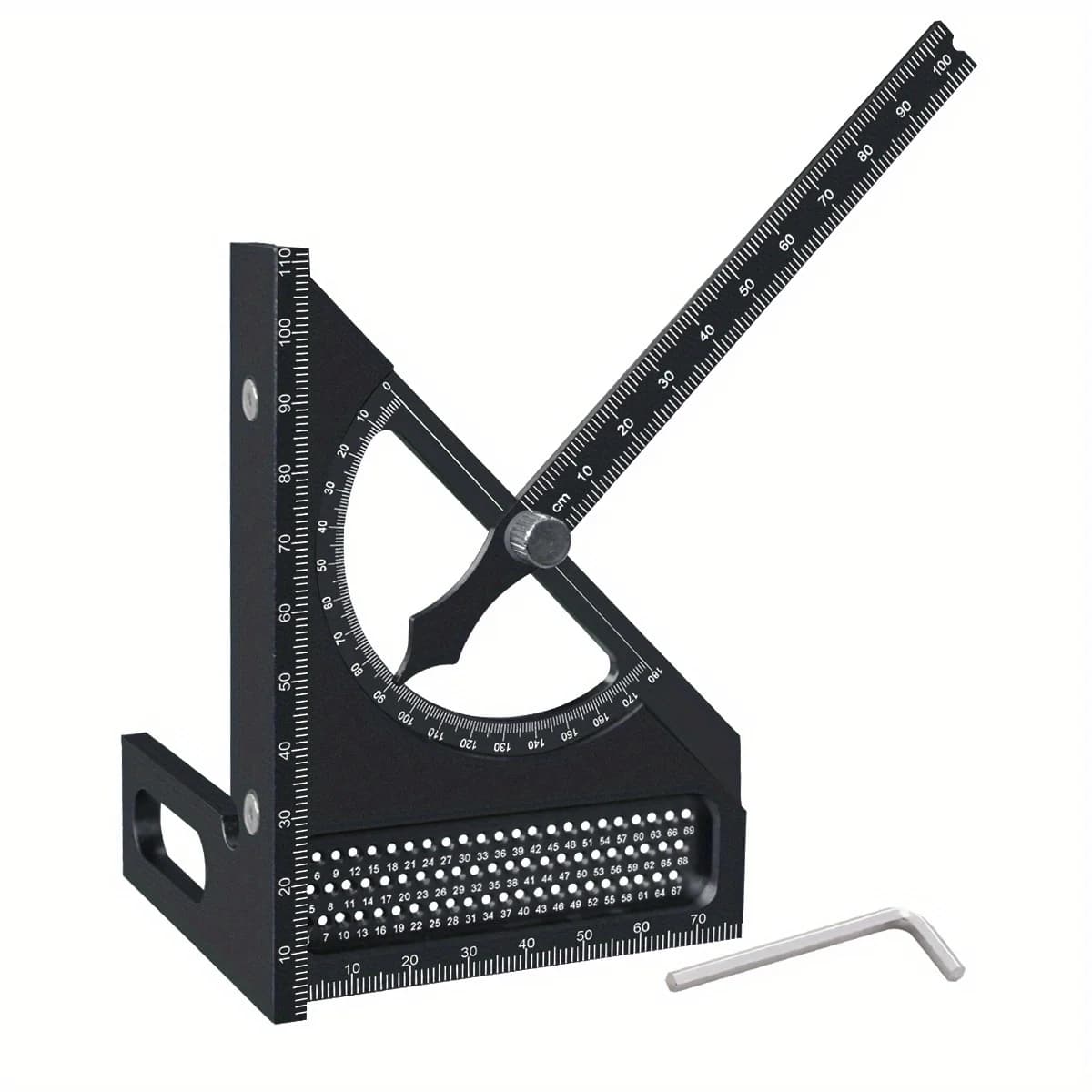 3D調整可能アルミ製木工用プロトラクター