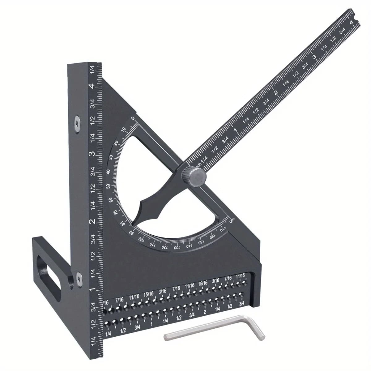 3D調整可能アルミ製木工用プロトラクター